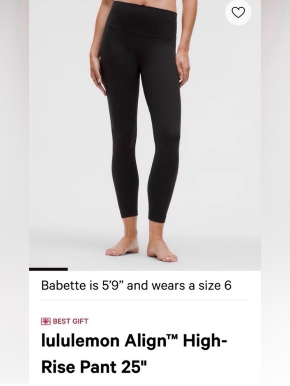 Lululemon Black Align High-Waist Workout Leggings